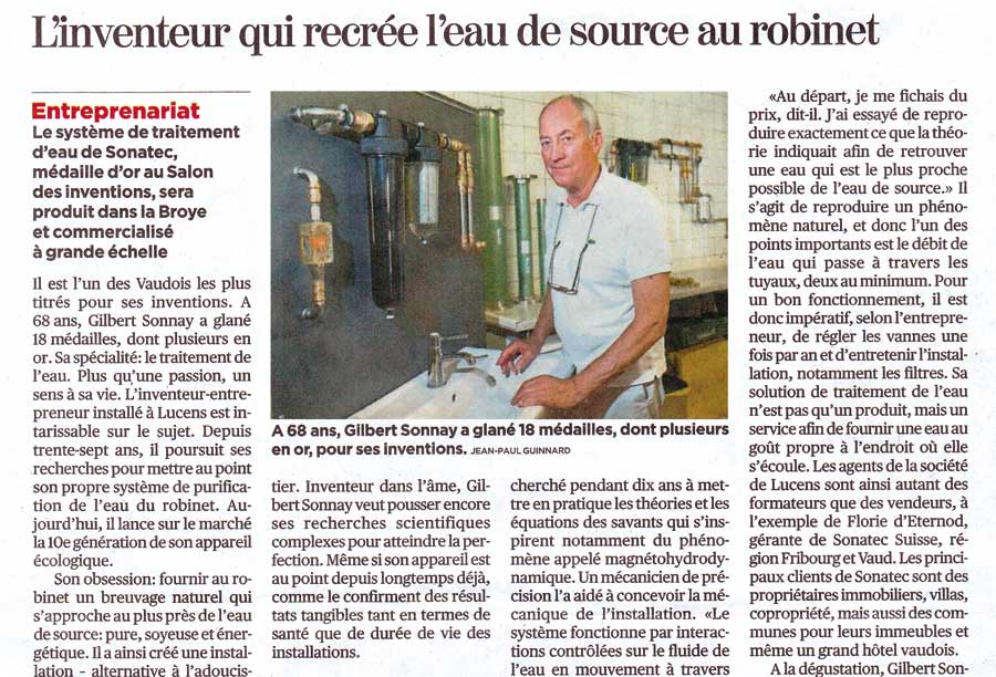 L'inventeur qui recrée l'eau de source au robinet